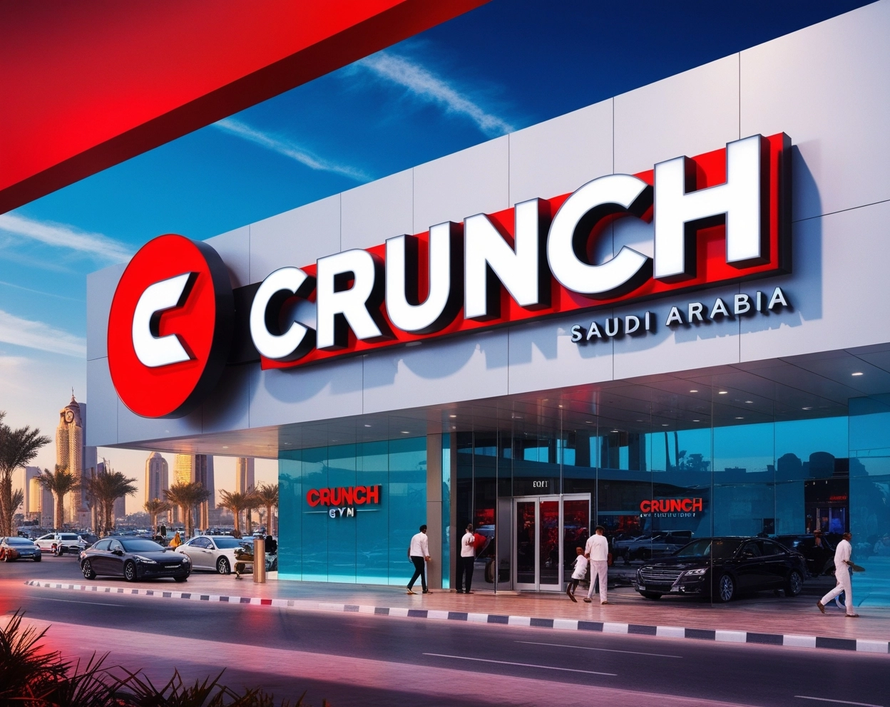 is there a crunch gym in saudi arabia